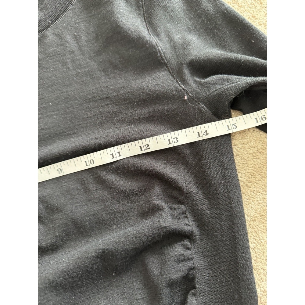 Athleta‎ Foresthill Wool Ascent Top Black Small Mesh Back - Picture 8 of 9